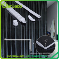 Z215 wholesale PVC white Shower Curtains / curved shower rails
